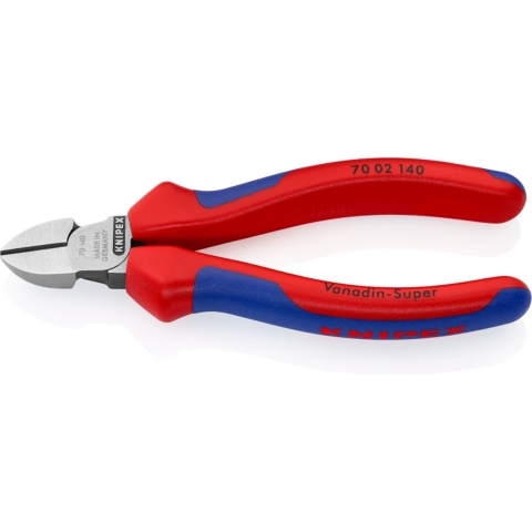 Knipex Zijsnijtang | 140 mm Lengte | Meer-Componentengrepen | Zwart Geatramenteerd - 70 02 140 SB