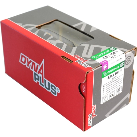 Dynaplus Houtbouwschroef Ar-Bronze Tk +Snijpunt Torx TX40 8.0X140/70 | 50 stuks - 0286.08.63001