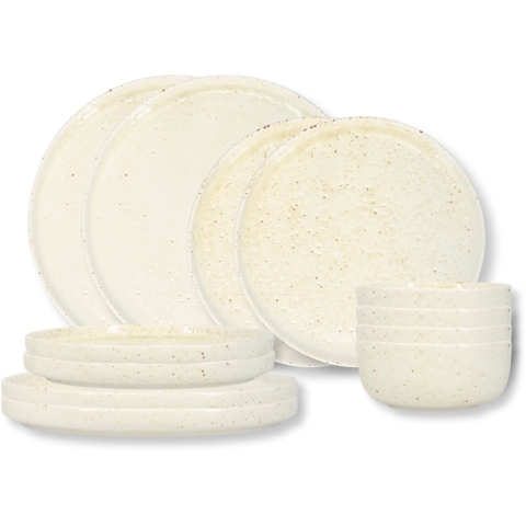 Salt & Pepper Serviesset Studio Urban Beach 12-Delig / 4 personen - 4 dinerborden, 4 ontbijtborden en 4 kommen