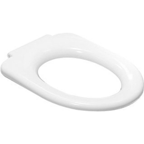 Plieger Brussel Toiletbril - Universele vorm WC Bril - Thermoplast - Wit - Zonder Deksel - Geschikt voor toilet 70cm
