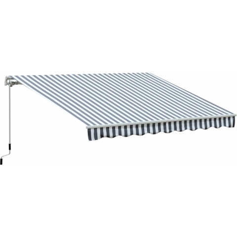 Sunny Luifel handslinger knikarmluifel zonwering balkon aluminium 2,95 x 2,5 m 2 kleuren