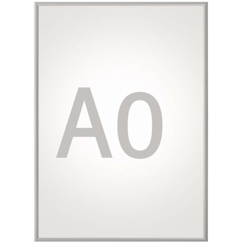 Maul Klapframe MAULstandard Voor papierformaat: 1 x DIN A0 Buiten 6604008 Aluminium Zilver 1 stuk(s)