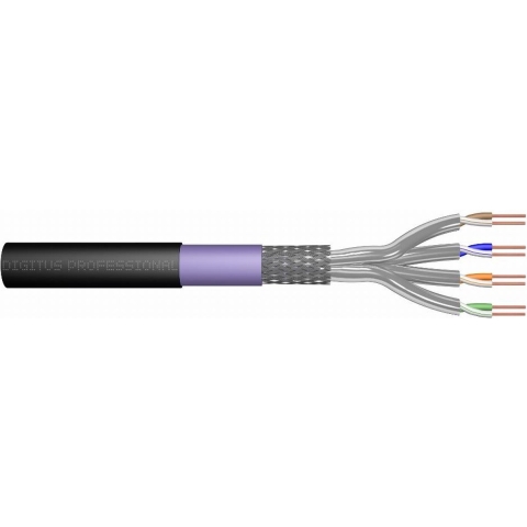 Digitus DK-1741-VH-5-OD Netwerkkabel CAT 7 S/FTP Zwart (RAL 9005) 500 m