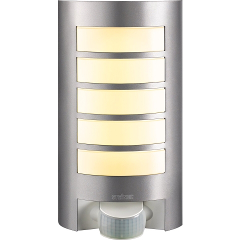 Steinel AUSSENLEUCHTE L 12 S SI 657918 Buitenlamp met bewegingsmelder (wand) LED E27 60 W Zilver