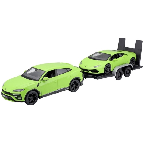 Maisto Design Elite Transporter Lamborghin Urus + Huracan 1:24 Auto
