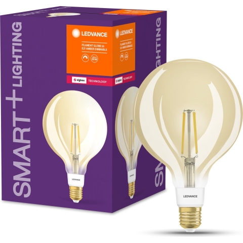 LEDVANCE 4058075729247 LED-lamp Energielabel E (A - G) E27 Globe 6 W = 52 W Warmwit (Ø x h) 125 mm x 125 mm 1 stuk(s)