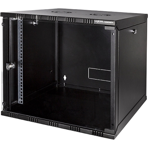LogiLink 19 WALLMOUNT SOHO BOX 9U 540*550, BLACK, FLATPACK 19inch-wandkast (b x h x d) 540 x 456 x 550 mm 9 HE Zwart (RAL 9005)