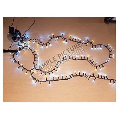 Microcluster Kerstverlichting 400 LEDs 8 m Warm Wit/Zwart