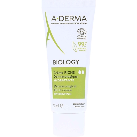 A-Derma Biology Dermatologische Hydraterende Rijke Crème | 40 ml