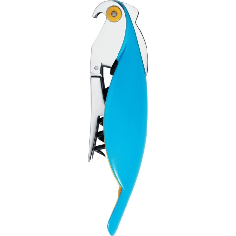 Alessi Kurkentrekker Parrot - AAM32 AZ - Blauw - door Alessandro Mendini