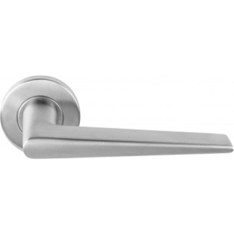 Formani | Deurkruk BASICS LBXXIH op ronde rozet | RVS mat