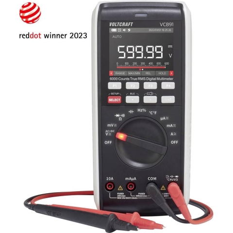 VOLTCRAFT VC891 Multimeter Kalibratie (ISO) Digitaal Datalogger CAT III 1000 V, CAT IV 600 V Weergave (counts): 60000