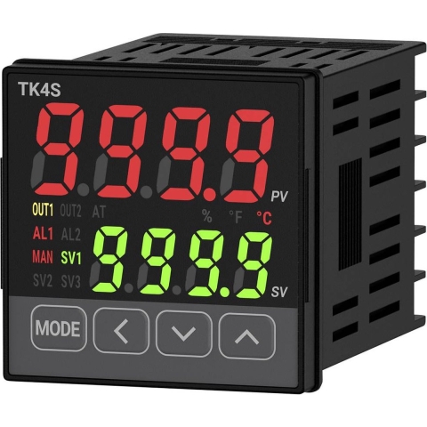 TRU COMPONENTS TK4S-14RC PID Temperatuurregelaar K, J, E, T, B, R, S, N, C, L, U, PL-II -199.9 tot 999.9 °C SSR, Relais 3 A (l x b x h) 70.5 x 48 x 48 mm