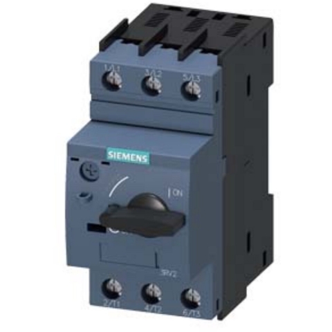 Siemens 3RV2011-1AA10 Vermogensschakelaar 1 stuk(s) Instelbereik (stroomsterkte): 1.1 - 1.6 A Schakelspanning (max.): 690 V/AC (b x h x d) 45 x 97 x 97 mm
