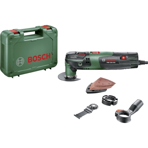 Bosch Home and Garden PMF 250 CES 0603102100 Multifunctioneel gereedschap Incl. accessoires, Incl. koffer 12-delig 250 W