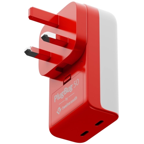 Twelve South Twelve South PlugBug 50W USB-C Wall Trav USB-oplader 50 W USB-C Wit, Rood