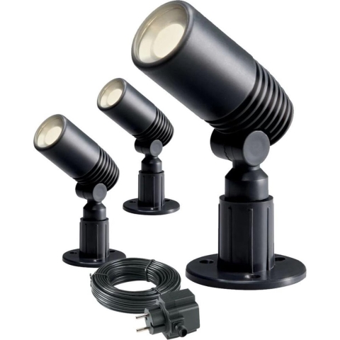 Garden lights alder set spot 12 v 3 st. 120 lm 2 w 3000 k - Velleman