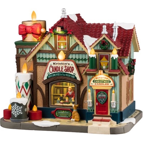 Kristin's Candle Shop 20x26x27 cm Kersthuisje - Lemax