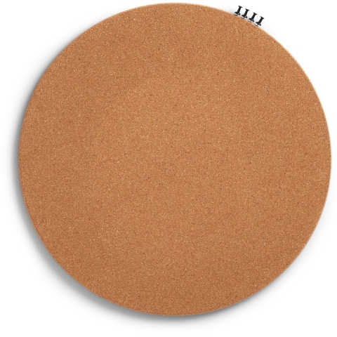 Zeller Prikbord met punaises - ronde vorm - Dia 44 cm - gemaakt van kurk -