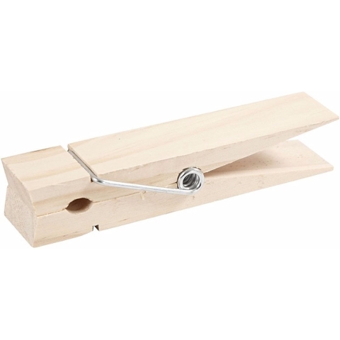 Grote wasknijper - 20x - 15 cm - hout - XXL - megaknijper - groot formaat knijpers -
