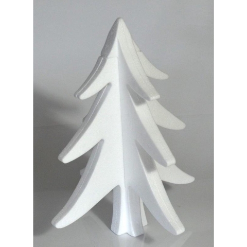 10x Hobby/DIY piepschuim kerstboom 30 cm kerstdecoratie -