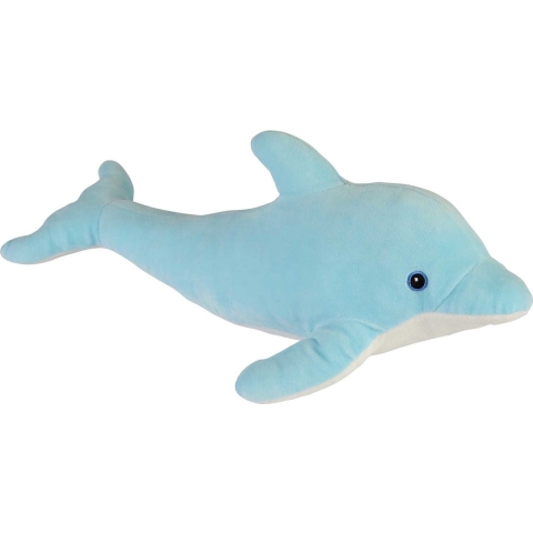 Pluche knuffel Dolfijn - 33 cm - zeedieren - knuffeldier - speelgoed - voor kinderen - zoogdieren -