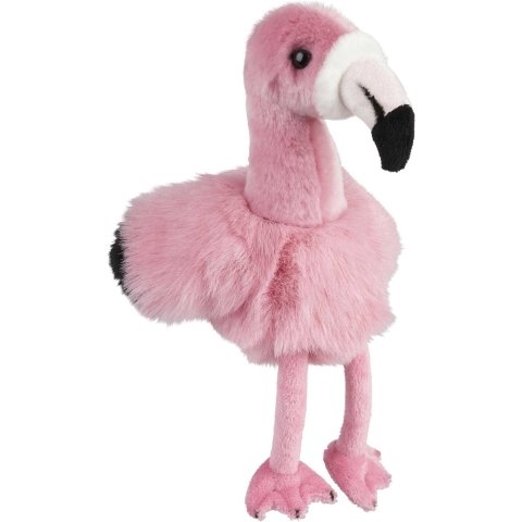 Ravensden flamingo knuffel - 18 cm - knuffeldieren - voor kinderen -