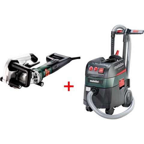 Metabo MFE 40 Muursleuffrees 1900 watt 40mm diepte met 125mm schijven + ASR 35 L ACP Bouwstofzuiger