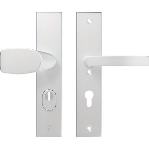 AXA Veiligheidsbeslag Edge Plus kruk Wing+Blok PC72 anti-kerntrek aluminium naturel