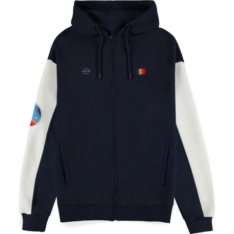 Starfield - Monochrome Emblem Men's Zipper Hoodie