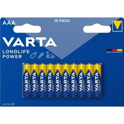 Varta Longlife Power AAA Batterijen - 10 stuks