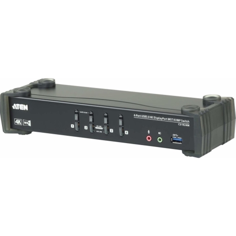 ATEN CS1924M KVM-switch 4 poorten DisplayPort, HDMI Muis, Toetsenbord, USB 4096 x 2160 Pixel