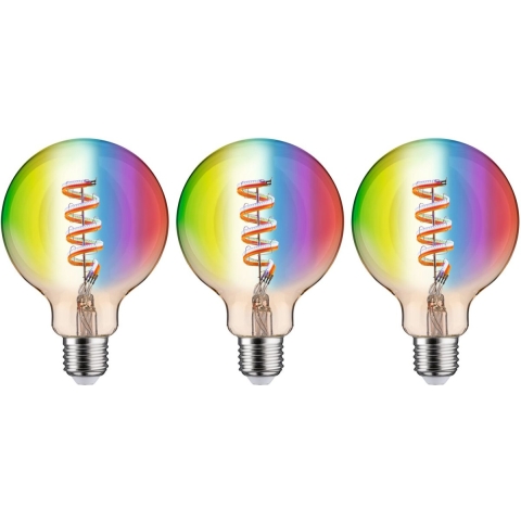 29165 Paulmann Home LED-lamp E27 Energielabel: G (A - G) 6.3 W RGBW Goud