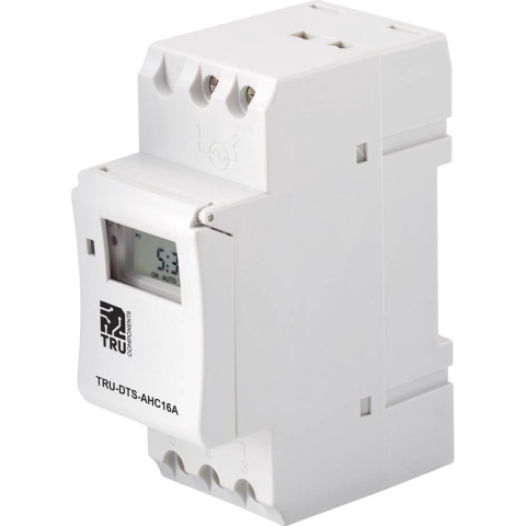 TRU COMPONENTS TRU-DTS-AHC16A Centrale besturing Voedingsspanning (num): 230 V/AC 1x wisselcontact 16 A 250 V/AC Weekprogramma