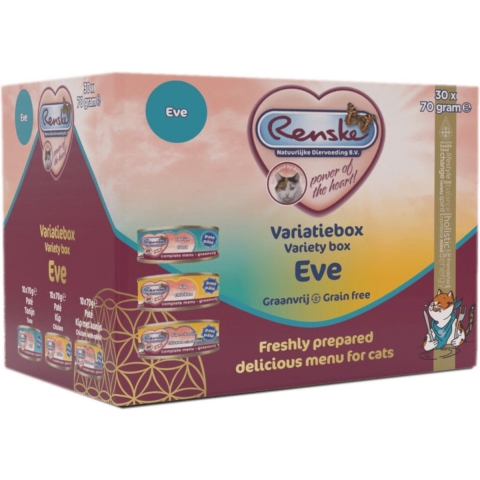 Renske Vers Variatiebox Kattenvoer Nat Eve 30 x 70 gr