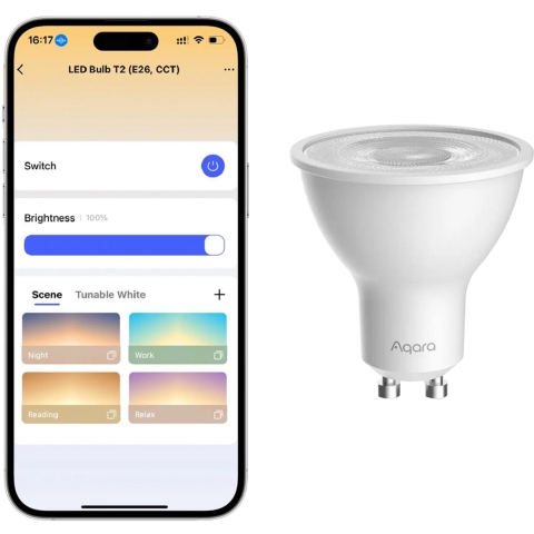 LED Bulb T2 (CCT, GU10) Ledlamp