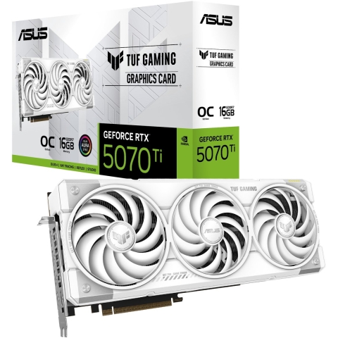 TUF Gaming GeForce RTX 5070 Ti 16GB GDDR7 White OC Edition Grafische kaart