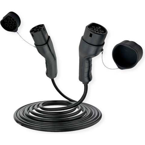 ROLINE Auto oplaadkabel Type2, 1-fase, 250VAC (1P+N+E), 32 A, 7.4 kW, 5 m