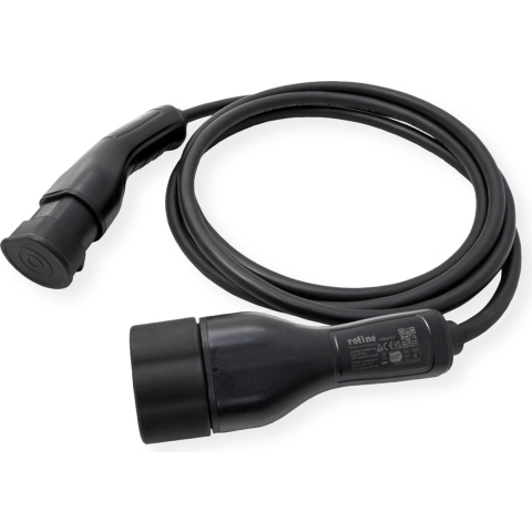 ROLINE Auto oplaadkabel Type2, 3-fase, 480VAC (3P+N+E), 16 A, 11 kW, 7,5 m