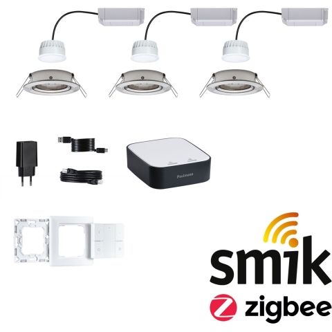 5180 smik Gateway + EBL Nova TunW Paulmann Home Pakket Smart Home System 18 W Warmwit
