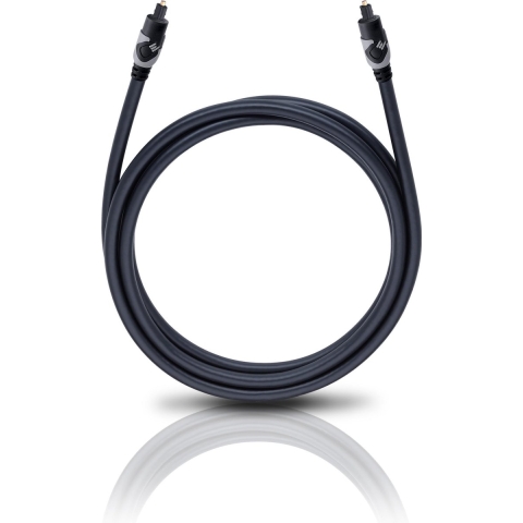 Oehlbach Toslink Audio Aansluitkabel [1x Toslink-stekker (ODT) - 1x Toslink-stekker (ODT)] 1.50 m Antraciet