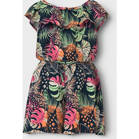 Name It Jumpsuit - NmfVinaya - Navy Blazer/Vers Tropical - Name It - 2 jaar (92) - Jumpsuit