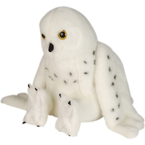 Pluche sneeuwuil knuffel 30 cm - uil knuffeldier -
