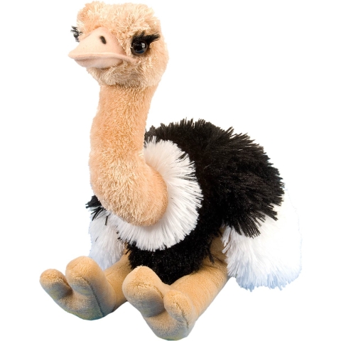 Wild Republic Pluche struisvogel knuffel - 35 cm - struisvogel - speelgoed knuffels -