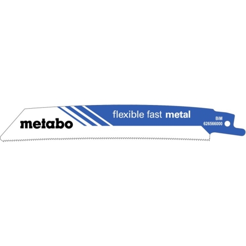 Metabo Accessoires Reciprozaagbladen | "Flexible Fast Metal" | (5 st.) | BiM | 150x1.4mm | curved - 626566000