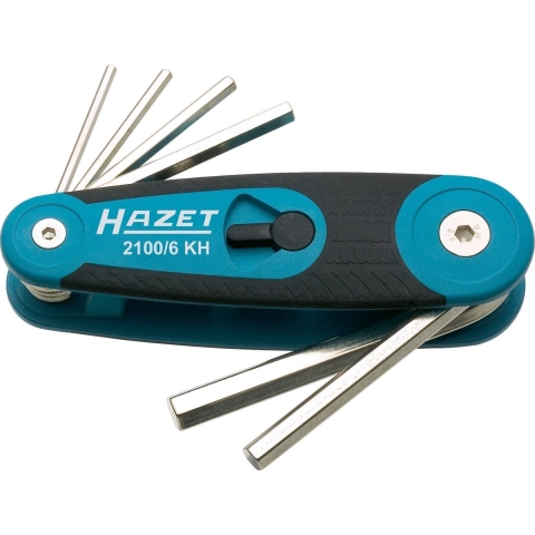 HAZET Set met haakse schroevendraaiers 2100/6KH · Binnen-zeskant-profiel · 6-delig