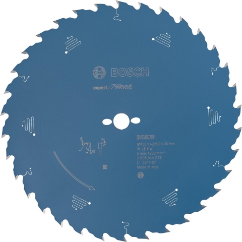 Bosch Accessoires Cirkelzaagblad expert for Wood 450x30x4.5/3x34 T - 2608644078
