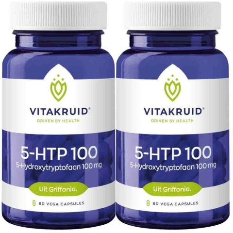 Gratis Verzending: 2x Vitakruid 5Htp 100 mg 60 capsules