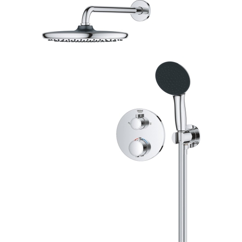 GROHE QuickFix Precision inbouw douchesysteem - Rond bedieningspaneel - Chroom