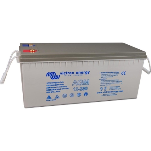 Victron Energy AGM Super Cycle 12V 230 Ah Loodaccu 12 V 230 Ah Loodvlies (AGM) (b x h x d) 532 x 226 x 207 mm M8-schroefaansluiting Onderhoudsvrij